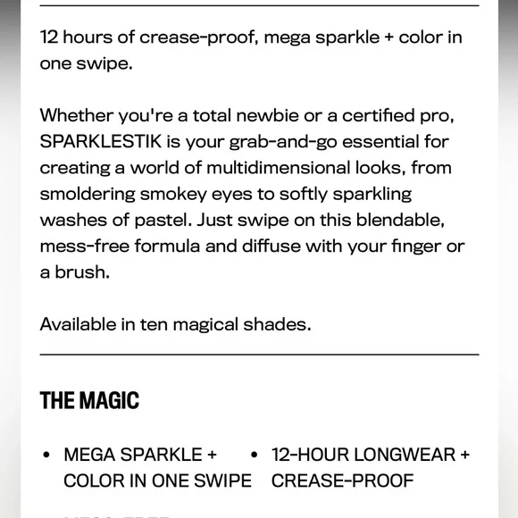 Half magic beauty, sparklestik eye crayon in princess Teddy NIB - Picture 5 of 7